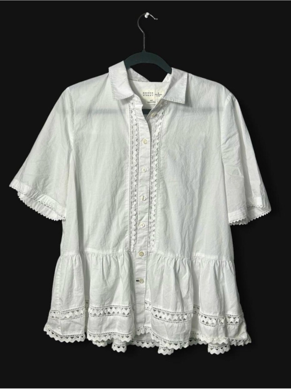 Kate Spade Broome Street White Blouse - Size Large